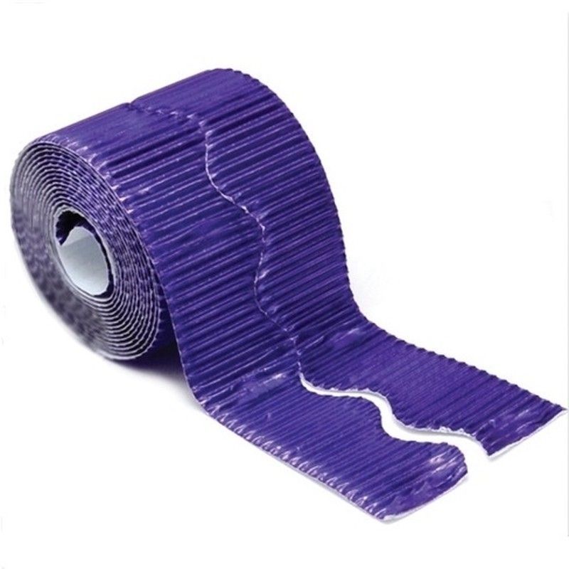Borde de ondas metalizada púrpura