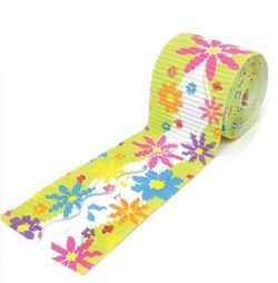 Borde de ondas motivo Flores