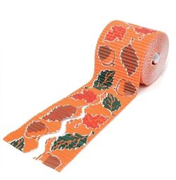 Borde de ondas motivo Hojas Otoño