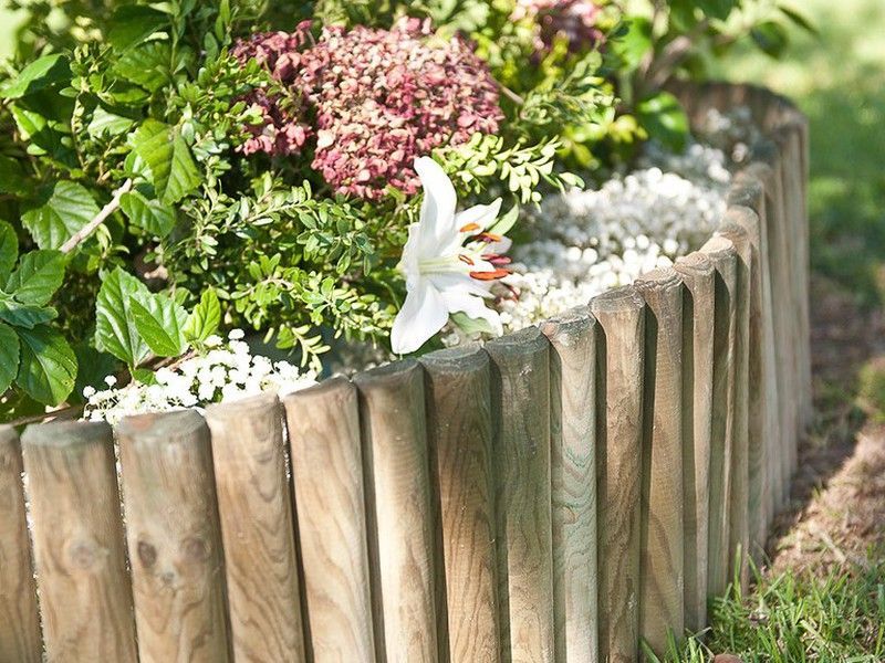 Bordura de madera flexible