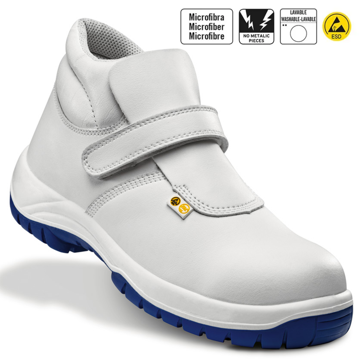 Bota de seguridad blanca con suela poliuretano