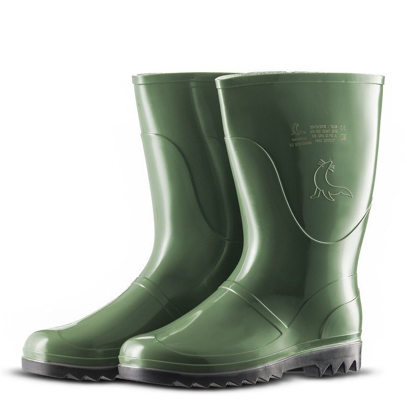 Botas de agua Foca caña baja color oliva