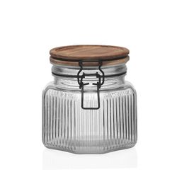 Bote C/Tapa 800Ml.Acacia.11,3X12,1X12,4