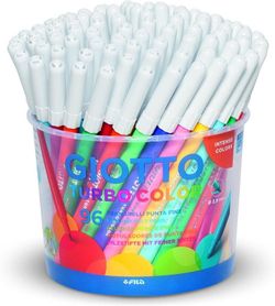 Bote con 96 rotuladores giotto turbo color