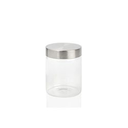 Bote de Vidrio con Tapa Metálica Ø10x13 cm