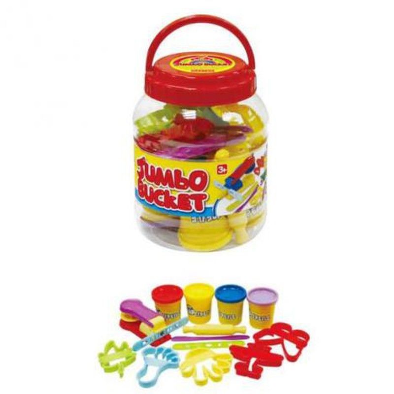 Bote Plastilina con 14 Accesorios