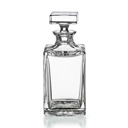 Botella de whisky de cristal transparente, 9,5 x 9,5 x 23 cm | Austin