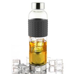 Botella infusionadora ice t2 go 400ml- negro asobu