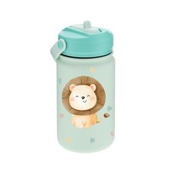 Botella Termo 330 ml Infantil con Pajita Mint Lion Creative Story
