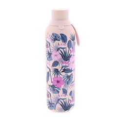 Botella Termo 710 ml Pink Exotic Floral Acero Creative Story