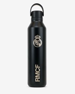 Botella Termo Runbott Original 1 L Negro Real Madrid Escudo