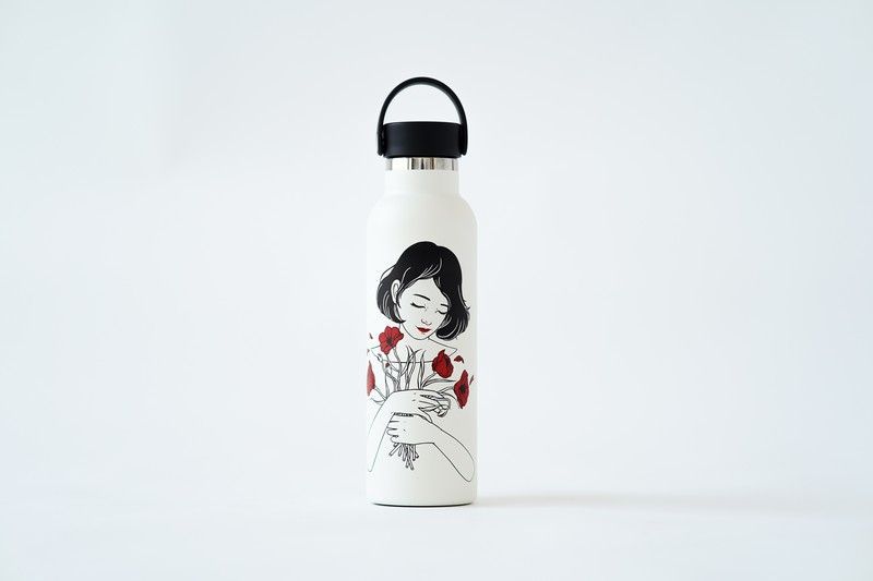 Botella termo Runbott sara herranz-primavera 600ml nata