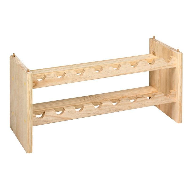 Botellero apilable Katea 16. Botellero Pino S/Barnizar Katea 16