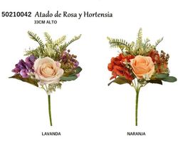 Bouquet Romántico de Rosas y Hortensias Artificiales