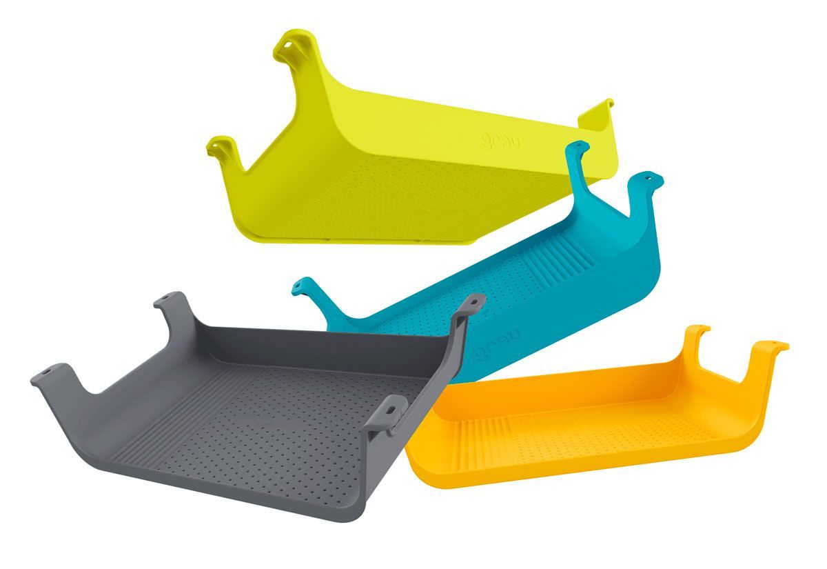 BOX. Bandeja para pupitres Grau. Cuatro colores