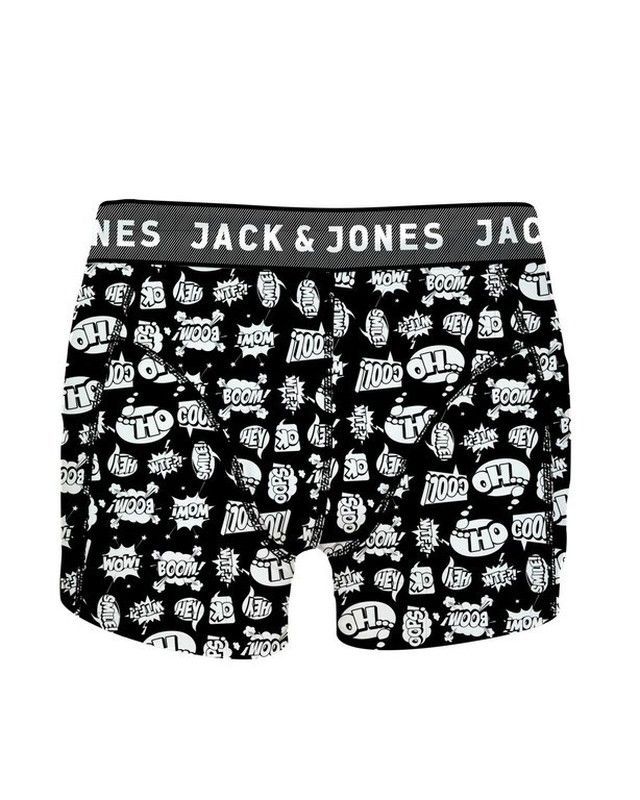Boxer elástico con letras Jack & Jones Black