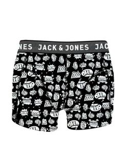 Boxer elástico con letras Jack & Jones Black