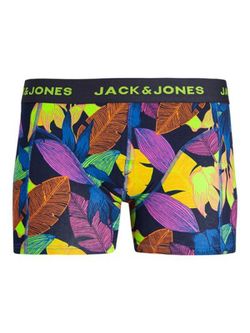 Bóxers elásticos con hojas Jack & Jones Navy Blazer