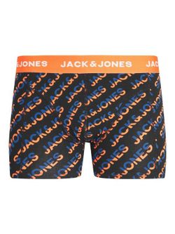 Bóxers elásticos con print branding Jack & Jones Black