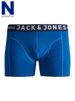 Bóxers elásticos liso con banda contrastada Jack & Jones Classic Blue