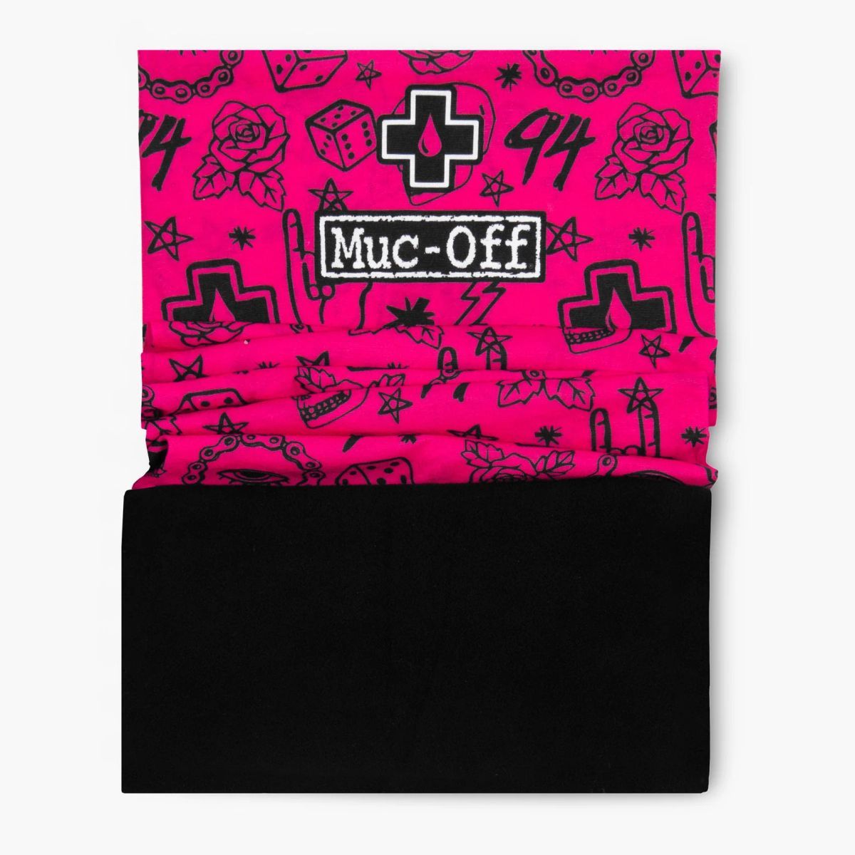🚴‍♀️❄️ Braga Multifuncional Muc-Off Invierno Rosa Punk 🎀🧣 | Protección Térmica y Estilo Punk 🚴‍♀️❄️🔥
