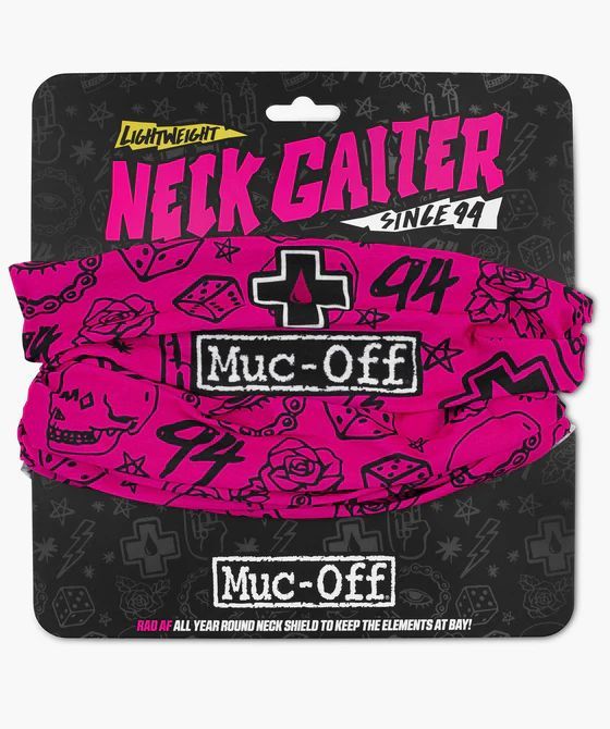 🧣🔥 Braga Multifuncional Muc-Off Rosa Punk 🏁 | Cuello Transpirable Ultra Ligero 🚴‍♀️💨
