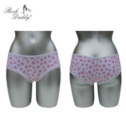 Braguitas Blancas Con Estrellas Rosas