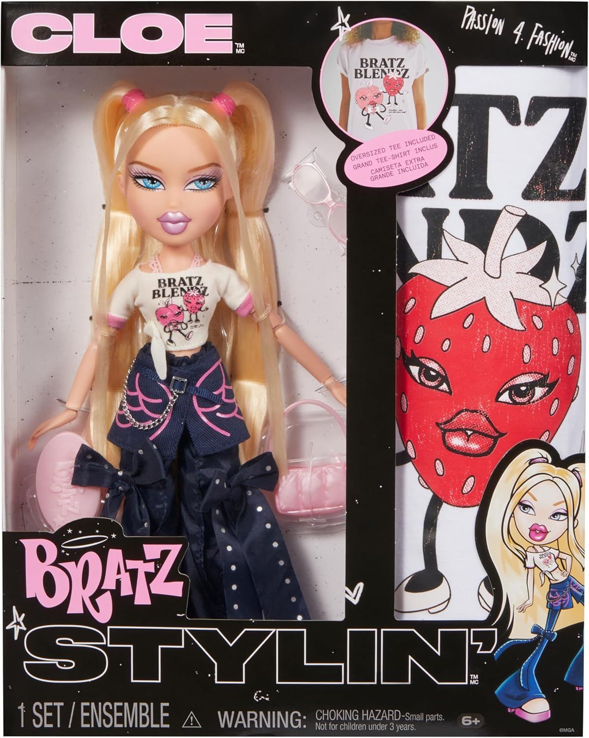 Bratz Stylin´ Cloe Fashion Doll con camiseta