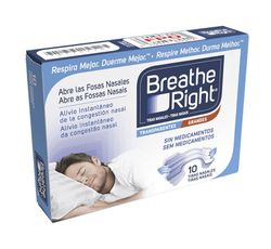Breathe Right Tiras Nasales Transparentes 10 Tiras