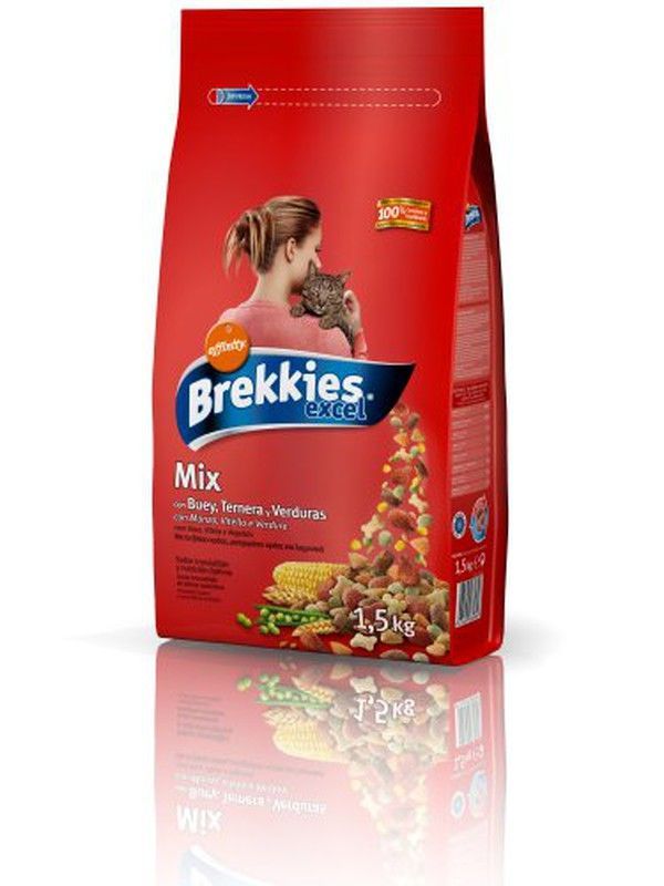 Brekkies Cat 1.5Kg  Mix Carne