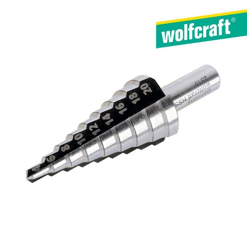 Broca Escalonada Hss De Ø4-20mm 2515000 Wolfcraft
