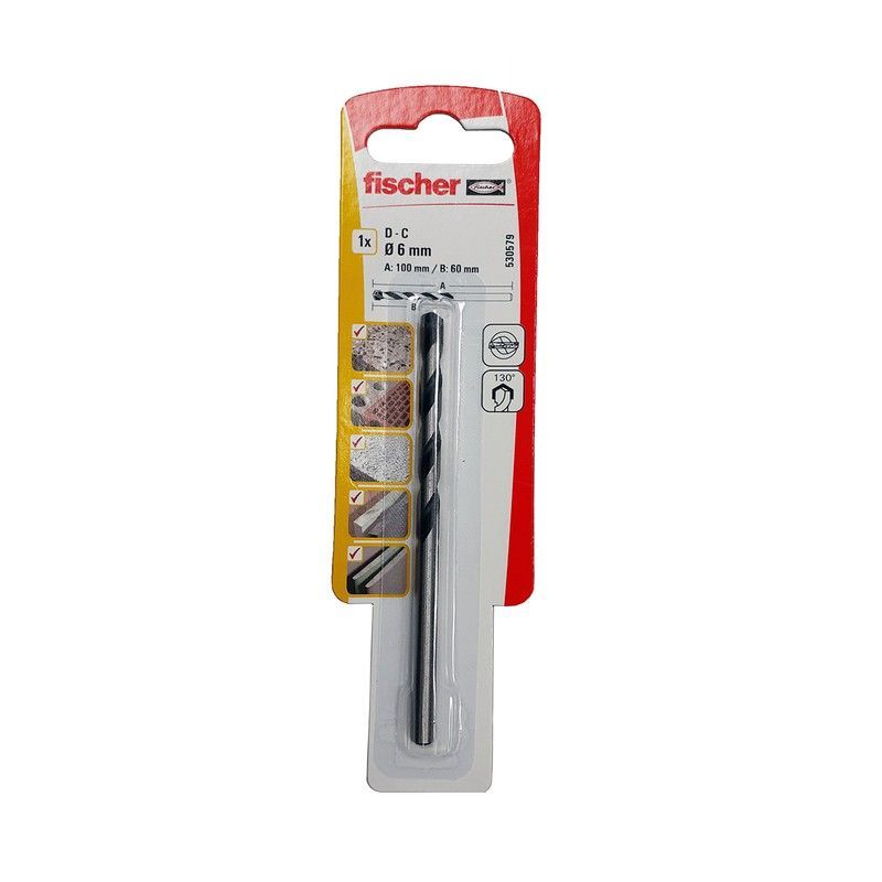 Broca Fischer -OBRA- calidad EXTRA Ø 6 mm x 100