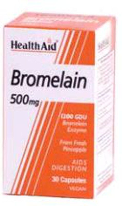 Bromelina 500mg 30 Cápsulas Health Aid