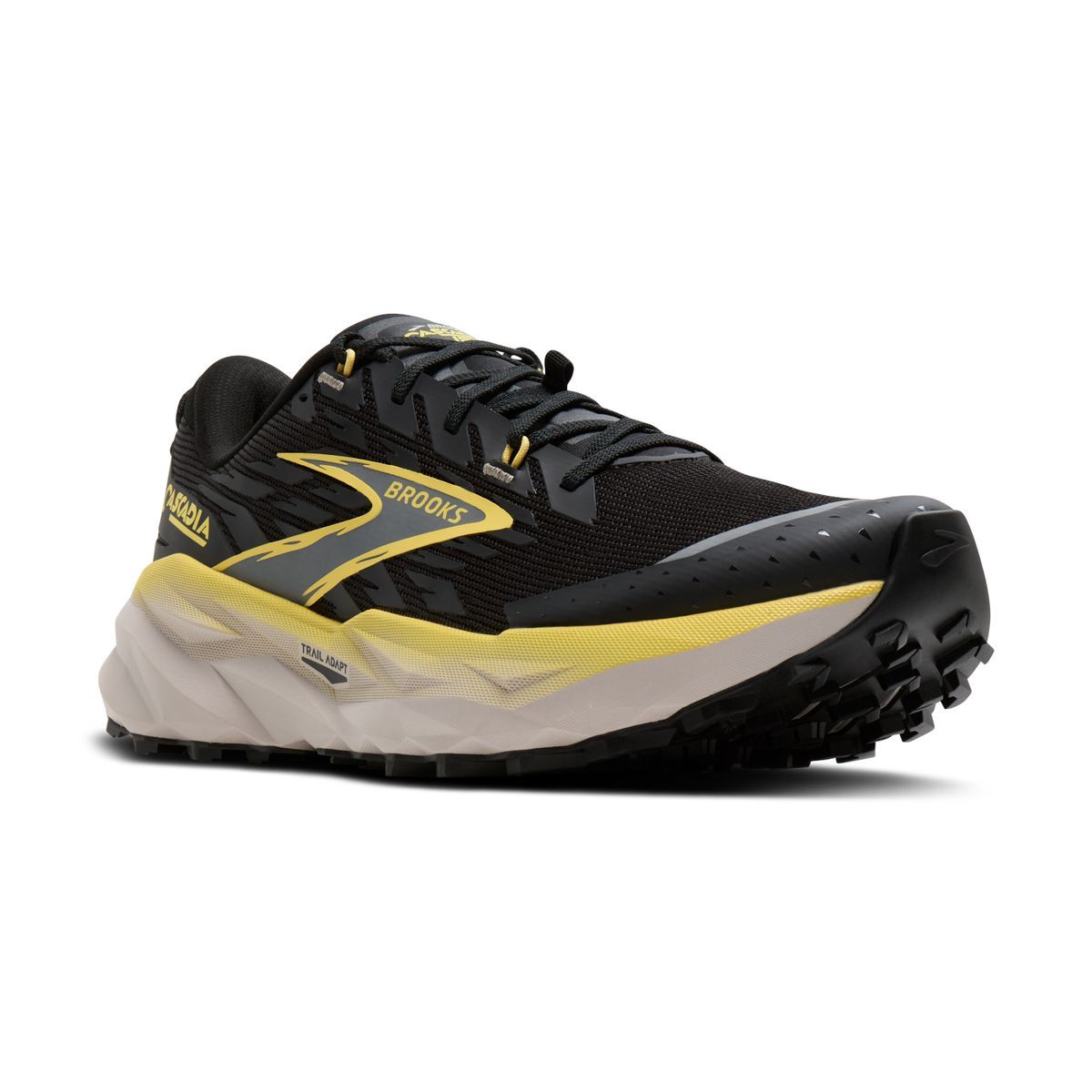 Brooks CASCADIA 19 Hombre Black/Yellow/Chateau