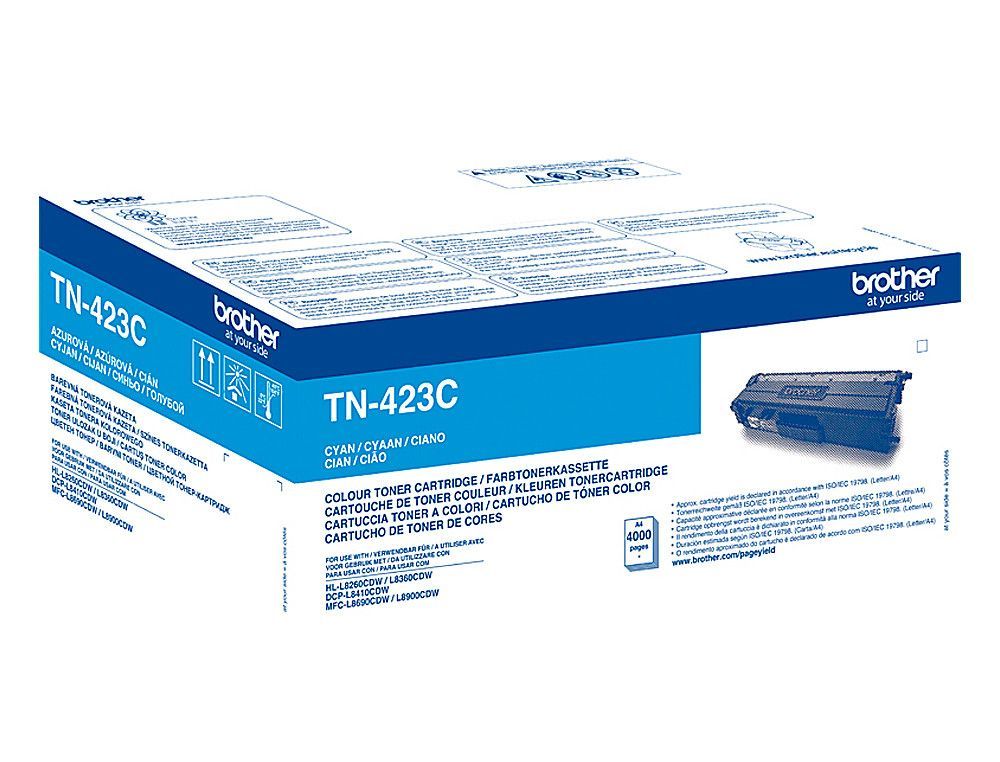 Brother tóner láser cián 4.000 páginas TN423C