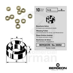 Buchones Reloj Latón Bergeon 263131-B59 Péndolas - Despertadores Diámetro Int 5,00mm x Alt 2,00mm x Ext 8,50mm