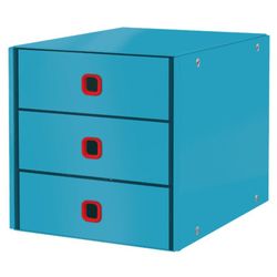 Bucs de 3 cajones Click & Store Cosy (290x283x360mm), azul