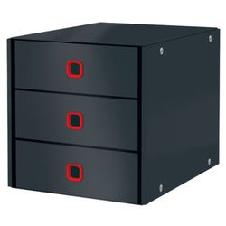 Bucs de 3 cajones Click & Store Cosy (290x283x360mm), gris