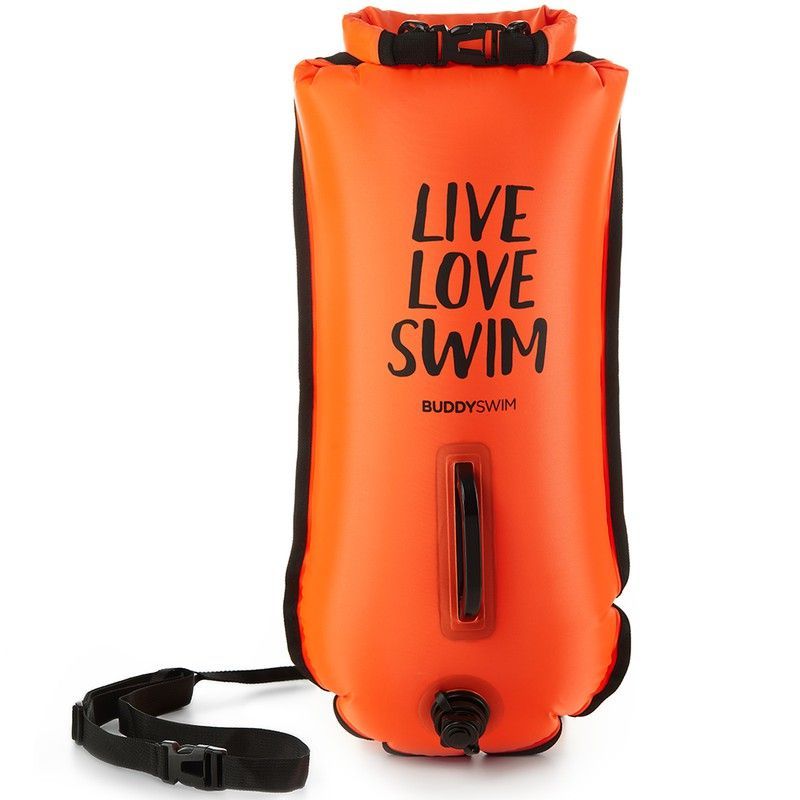 BUDDYSWIM BOYA NATACION AGUAS ABIERTAS. NARANJA LIVE LOVE SWIM 28LT