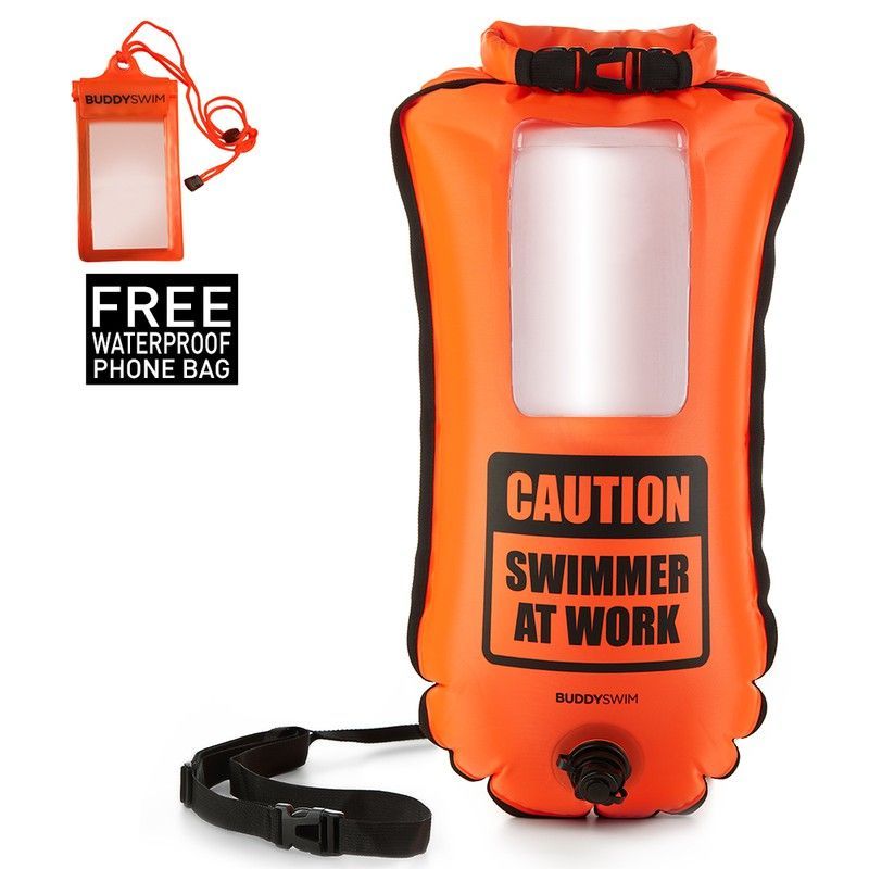 BUDDYSWIM BOYA NATACION AGUAS ABIERTAS. SMARTPHONE 28L NARANJA