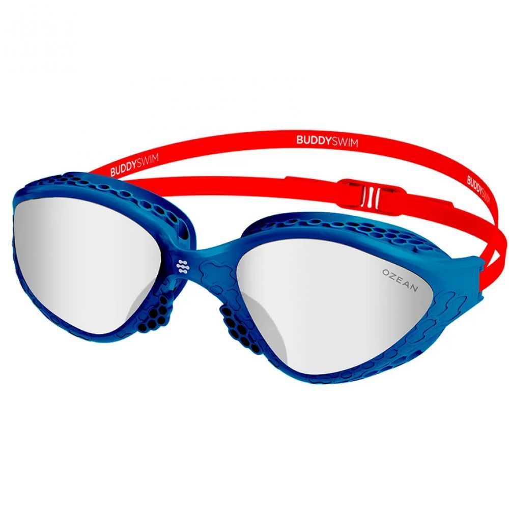 Buddyswim Goggles Ozean Navy-Red/Clear