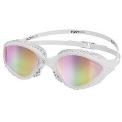 Buddyswim Goggles OzeanX White/Iridium Mirror