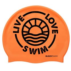 Buddyswim Gorro de natación Silicone Swim Cap  LLS2 Orange