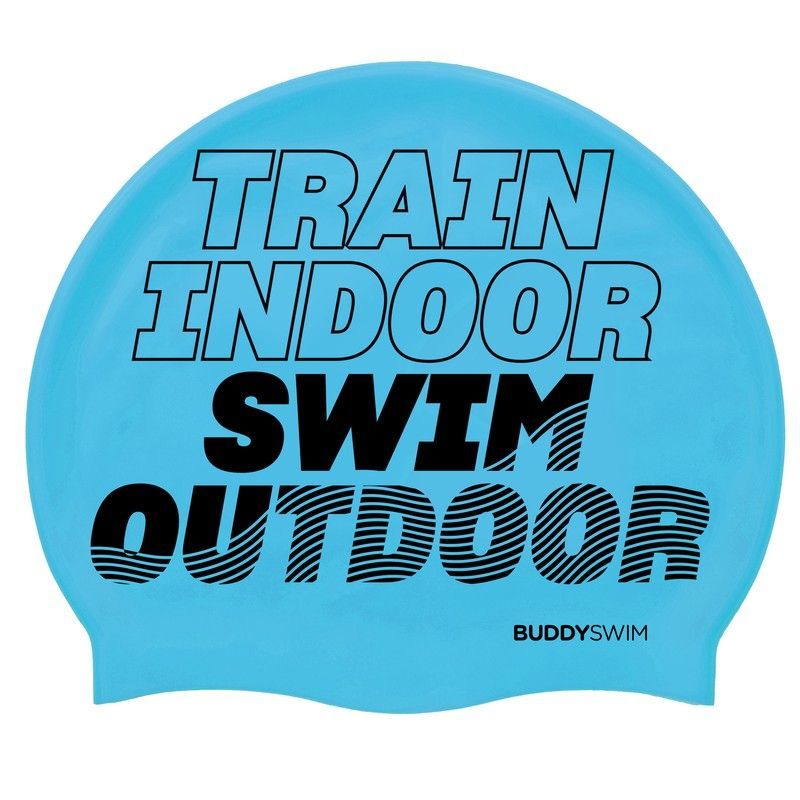Buddyswim Gorro de natación Silicone Swim Cap TSO Blue