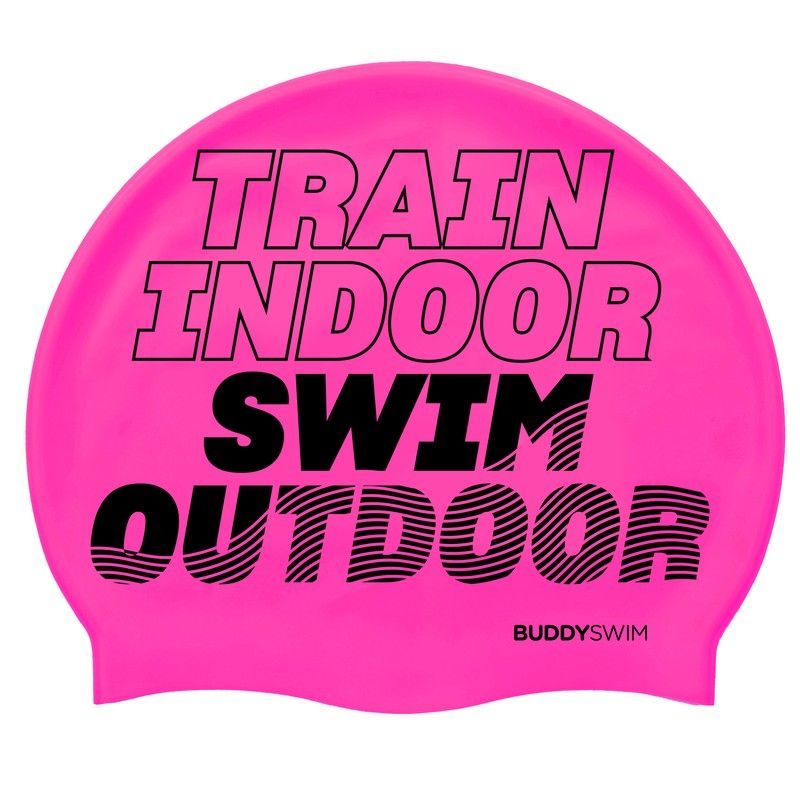 Buddyswim Gorro de natación Silicone Swim Cap TSO Pink
