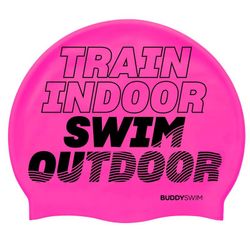 Buddyswim Gorro de natación Silicone Swim Cap TSO Pink