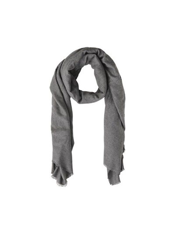 Bufanda larga con microflecos Pieces Dark Grey