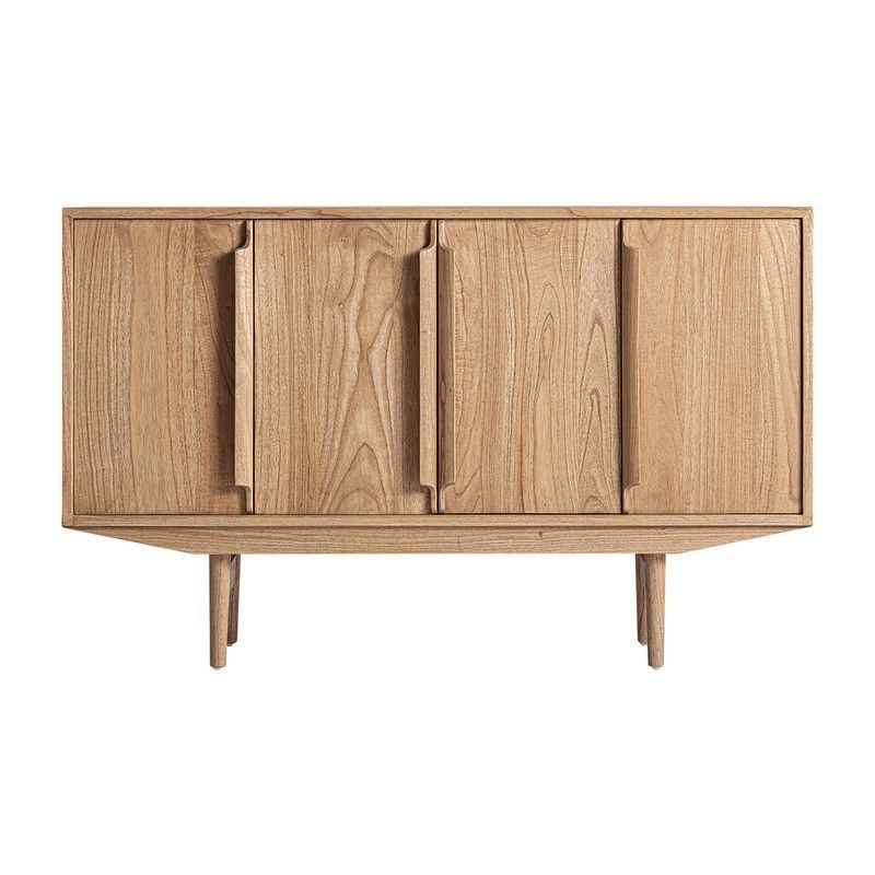 Buffet Nyry de madera mindi en natural, 130 x 42 x 82 cm