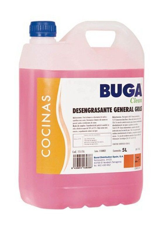 Buga clean desengrasante general. 5 litros