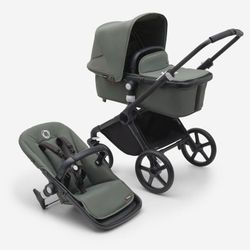 Bugaboo Fox Cub completo negro/verde bosque-verde bosque